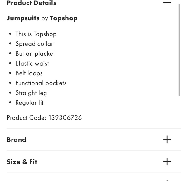 Topshop Charcoal Utility Jumpsuit - size 8 NWT - Picture 4 of 10